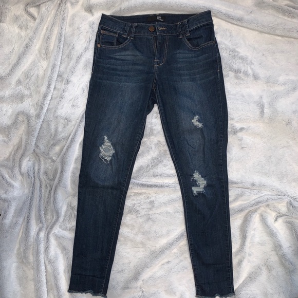 Ripped jeans - dark wash - Picture 2 of 5